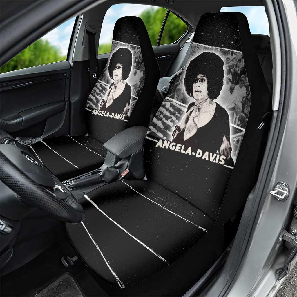 Angela Davis Car Seat Cover Protest Design Liberating Minds and Society Quote Civil Rights Movement - African Pride