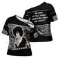 Angela Davis Cross Shoulder Shirt Protest Design Liberating Minds and Society Quote Civil Rights Movement - African Pride