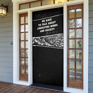 Angela Davis Door Cover Protest Design Liberating Minds and Society Quote Civil Rights Movement - African Pride