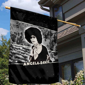 Angela Davis Garden Flag Protest Design Liberating Minds and Society Quote Civil Rights Movement - African Pride