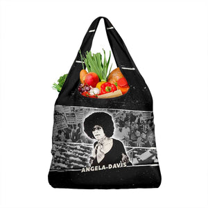 Angela Davis Grocery Bag Protest Design Liberating Minds and Society Quote Civil Rights Movement - African Pride