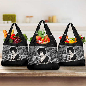 Angela Davis Grocery Bag Protest Design Liberating Minds and Society Quote Civil Rights Movement - African Pride