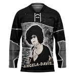 Angela Davis Hockey Jersey Protest Design Liberating Minds and Society Quote Civil Rights Movement - African Pride