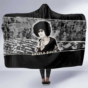 Angela Davis Hooded Blanket Protest Design Liberating Minds and Society Quote Civil Rights Movement - African Pride