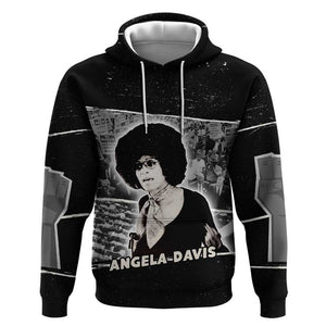 Angela Davis Hoodie Protest Design Liberating Minds and Society Quote Civil Rights Movement - African Pride