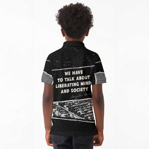 Angela Davis Kid Polo Shirt Protest Design Liberating Minds and Society Quote Civil Rights Movement TS04