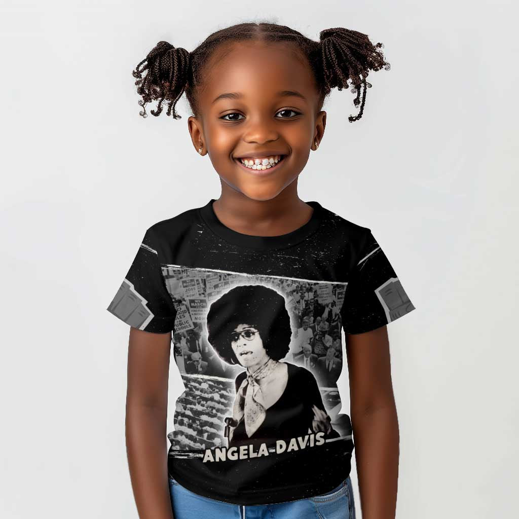 Angela Davis Kid T shirt Protest Design Liberating Minds and Society Quote Civil Rights Movement TS04
