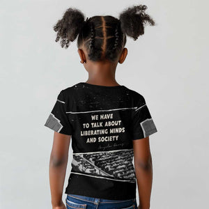 Angela Davis Kid T shirt Protest Design Liberating Minds and Society Quote Civil Rights Movement TS04