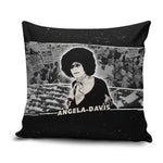 Angela Davis Pillow Cover Protest Design Liberating Minds and Society Quote Civil Rights Movement - African Pride