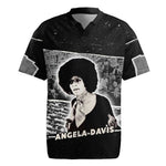 Angela Davis Rugby Jersey Protest Design Liberating Minds and Society Quote Civil Rights Movement TS04