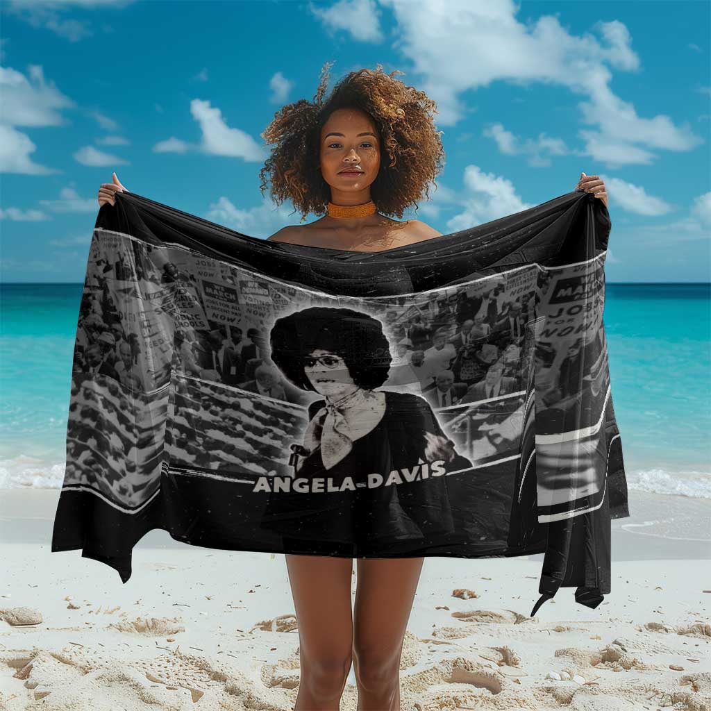 Angela Davis Sarong Protest Design Liberating Minds and Society Quote Civil Rights Movement - African Pride