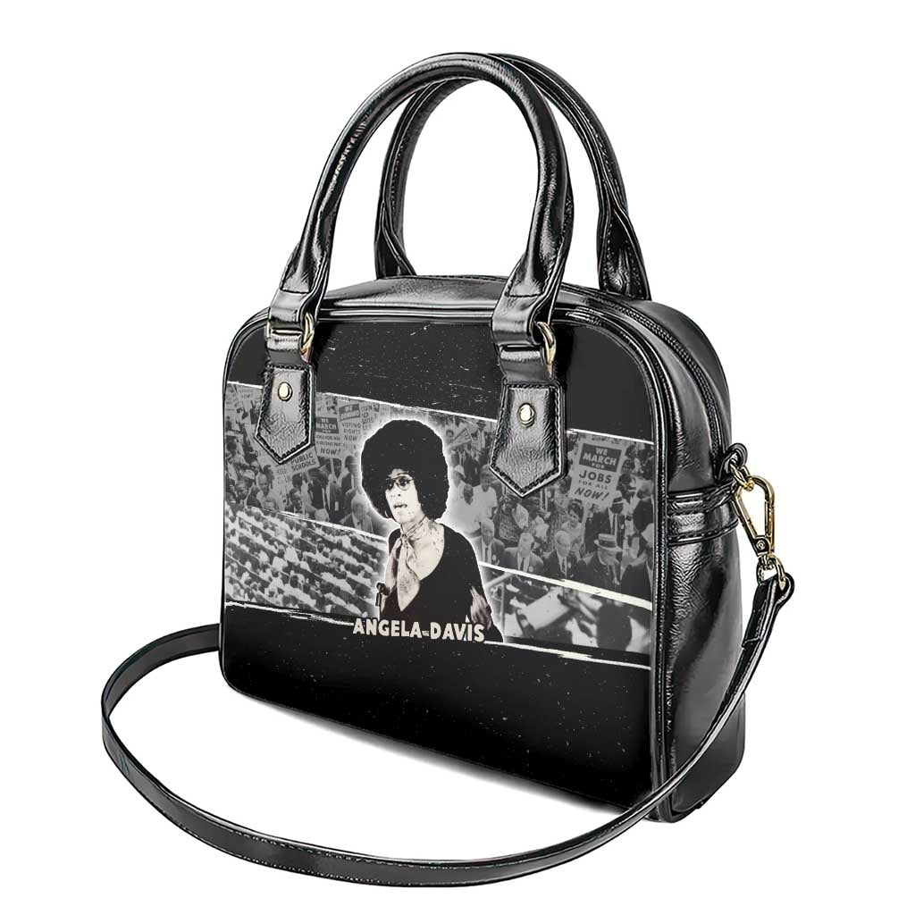 Angela Davis Shoulder Handbag Protest Design Liberating Minds and Society Quote Civil Rights Movement - African Pride