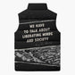 Angela Davis Sleeveless Puffer Jacket Protest Design Liberating Minds and Society Quote Civil Rights Movement - African Pride
