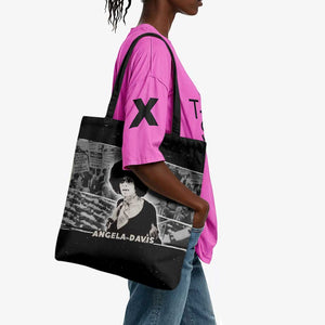 Angela Davis Tote Bag Protest Design Liberating Minds and Society Quote Civil Rights Movement - African Pride