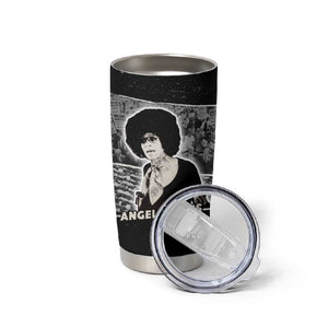 Angela Davis Tumbler Cup Protest Design Liberating Minds and Society Quote Civil Rights Movement - African Pride