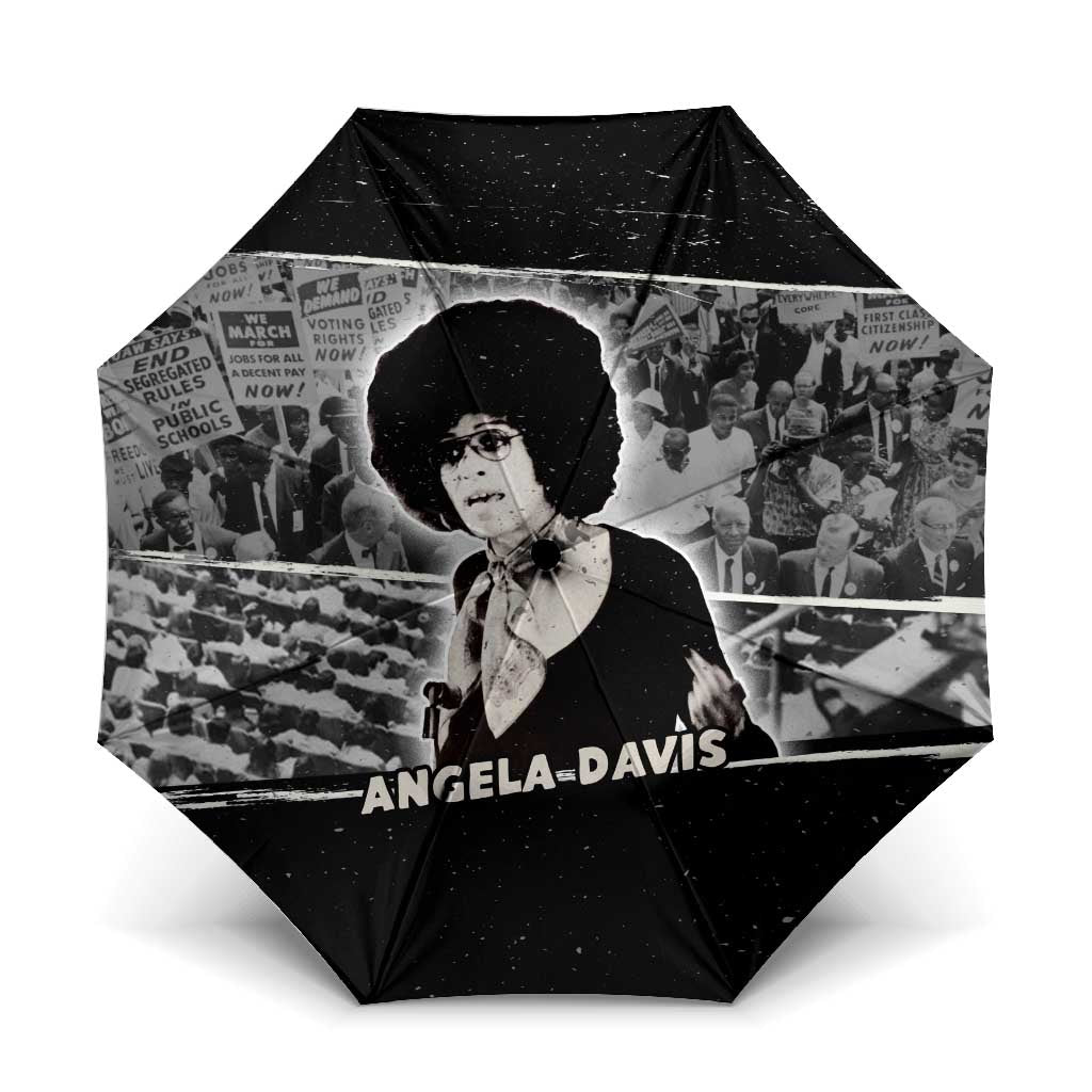 Angela Davis Umbrella Protest Design Liberating Minds and Society Quote Civil Rights Movement - African Pride