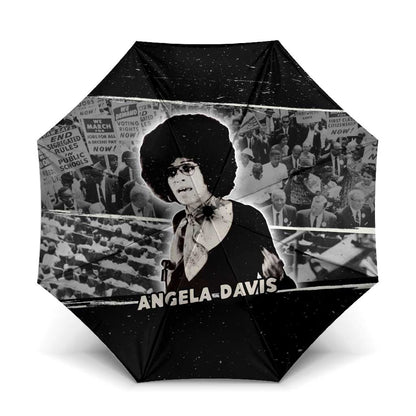 Angela Davis Umbrella Protest Design Liberating Minds and Society Quote Civil Rights Movement - African Pride
