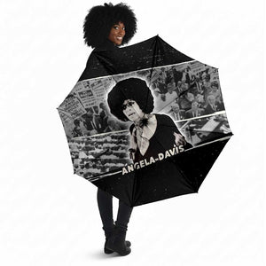 Angela Davis Umbrella Protest Design Liberating Minds and Society Quote Civil Rights Movement - African Pride