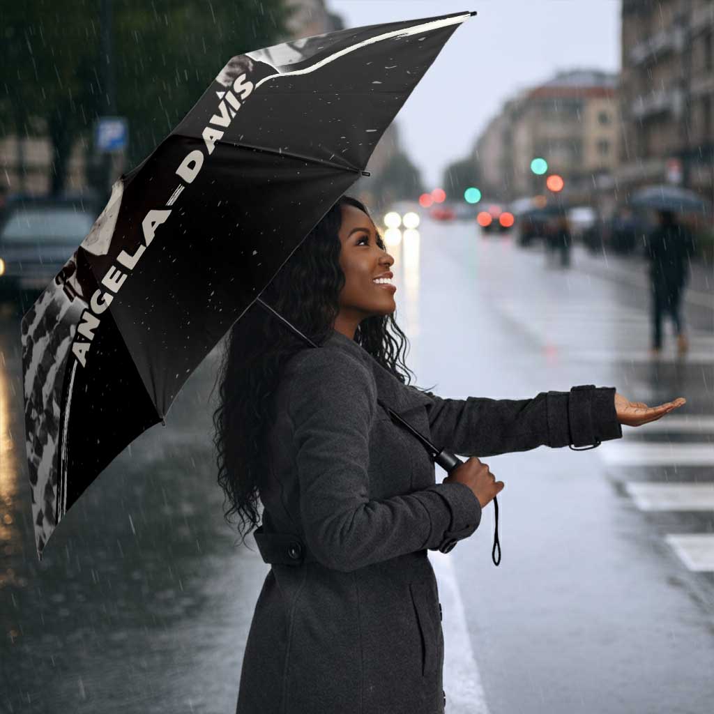 Angela Davis Umbrella Protest Design Liberating Minds and Society Quote Civil Rights Movement - African Pride