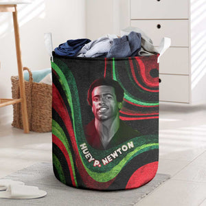 Huey P. Newton Laundry Basket Swirl Design Black Panther Party Symbol Revolutionary Tribute - African Pride