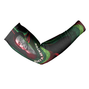 Huey P. Newton Arm Sleeves Swirl Design Black Panther Party Symbol Revolutionary Tribute - African Pride