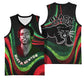 Huey P. Newton Basketball Jersey Swirl Design Black Panther Party Symbol Revolutionary Tribute - African Pride