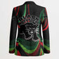 Huey P. Newton Blazer Swirl Design Black Panther Party Symbol Revolutionary Tribute - African Pride