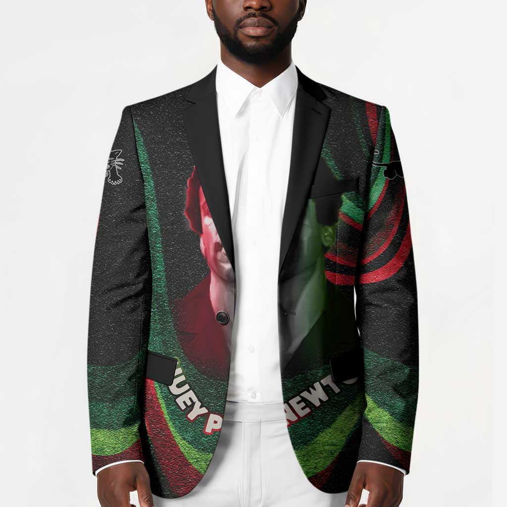 Huey P. Newton Blazer Swirl Design Black Panther Party Symbol Revolutionary Tribute - African Pride