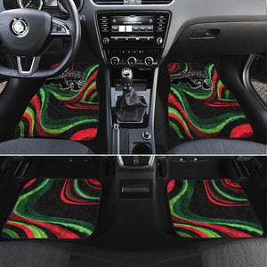 Huey P. Newton Car Mats Swirl Design Black Panther Party Symbol Revolutionary Tribute - African Pride