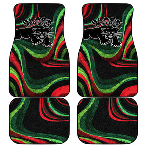 Huey P. Newton Car Mats Swirl Design Black Panther Party Symbol Revolutionary Tribute - African Pride