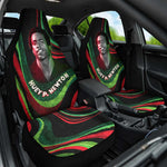Huey P. Newton Car Seat Cover Swirl Design Black Panther Party Symbol Revolutionary Tribute - African Pride