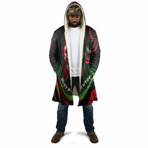Huey P. Newton Cloak Swirl Design Black Panther Party Symbol Revolutionary Tribute - African Pride