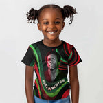 Huey P. Newton Kid T shirt Swirl Design Black Panther Party Symbol Revolutionary Tribute TS04