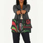 Huey P. Newton Leather Bag Swirl Design Black Panther Party Symbol Revolutionary Tribute - African Pride