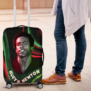 Huey P. Newton Luggage Cover Swirl Design Black Panther Party Symbol Revolutionary Tribute - African Pride