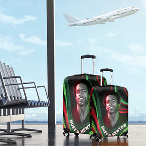 Huey P. Newton Luggage Cover Swirl Design Black Panther Party Symbol Revolutionary Tribute - African Pride
