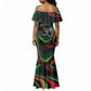 Huey P. Newton Mermaid Dress Swirl Design Black Panther Party Symbol Revolutionary Tribute TS04
