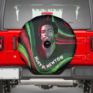 Huey P. Newton Spare Tire Cover Swirl Design Black Panther Party Symbol Revolutionary Tribute - African Pride