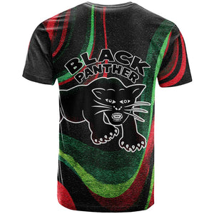 Huey P. Newton T shirt Swirl Design Black Panther Party Symbol Revolutionary Tribute TS04