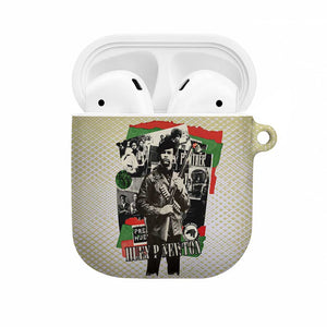 Huey P. Newton AirPods Case Black Panther Collage Design Civil Rights Movement Theme Revolutionary Tribute - African Pride