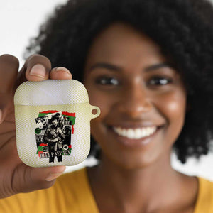 Huey P. Newton AirPods Case Black Panther Collage Design Civil Rights Movement Theme Revolutionary Tribute - African Pride