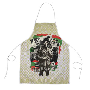 Huey P. Newton Apron Black Panther Collage Design Civil Rights Movement Theme Revolutionary Tribute - African Pride