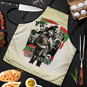 Huey P. Newton Apron Black Panther Collage Design Civil Rights Movement Theme Revolutionary Tribute - African Pride