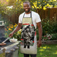 Huey P. Newton Apron Black Panther Collage Design Civil Rights Movement Theme Revolutionary Tribute - African Pride
