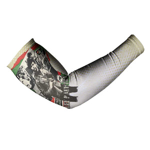Huey P. Newton Arm Sleeves Black Panther Collage Design Civil Rights Movement Theme Revolutionary Tribute - African Pride