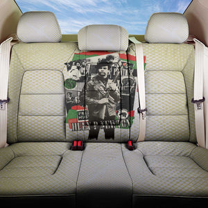 Huey P. Newton Back Car Seat Cover Black Panther Collage Design Civil Rights Movement Theme Revolutionary Tribute - African Pride