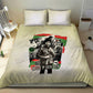 Huey P. Newton Bedding Set Black Panther Collage Design Civil Rights Movement Theme Revolutionary Tribute - African Pride