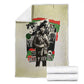 Huey P. Newton Blanket Black Panther Collage Design Civil Rights Movement Theme Revolutionary Tribute - African Pride