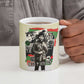 Huey P. Newton Ceramic Mug Black Panther Collage Design Civil Rights Movement Theme Revolutionary Tribute - African Pride