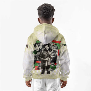 Huey P. Newton Kid Hoodie Black Panther Collage Design Civil Rights Movement Theme Revolutionary Tribute - African Pride